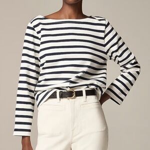 J. Crew Classic Mariner Cloth Boatneck Top